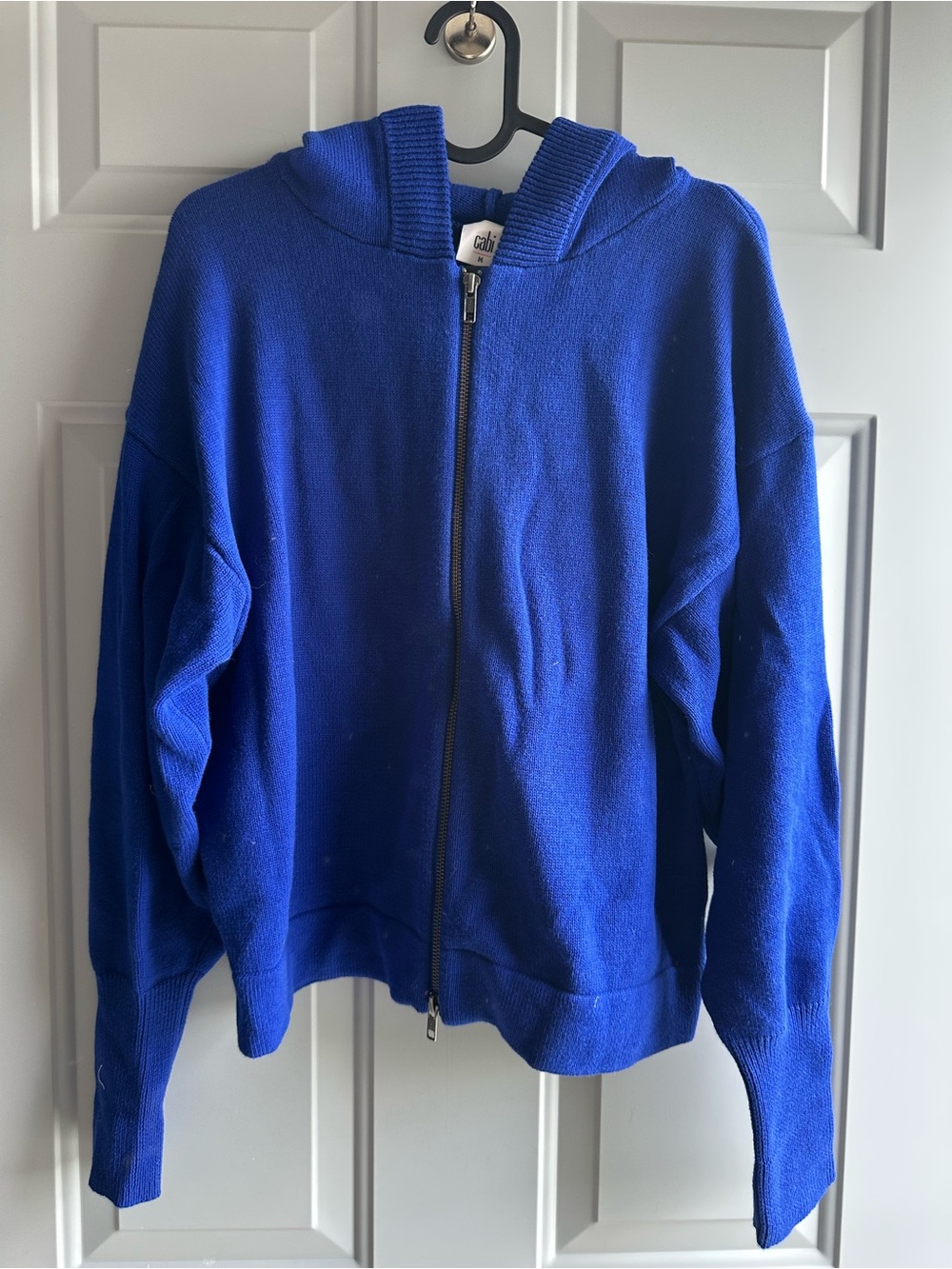 CAbi Royal Blue Zip-Up Hooded Women’s Jacket